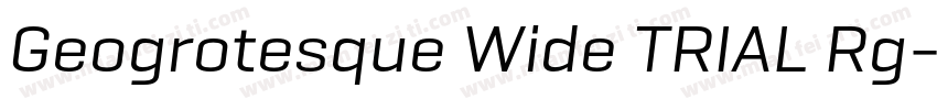 Geogrotesque Wide TRIAL Rg字体转换